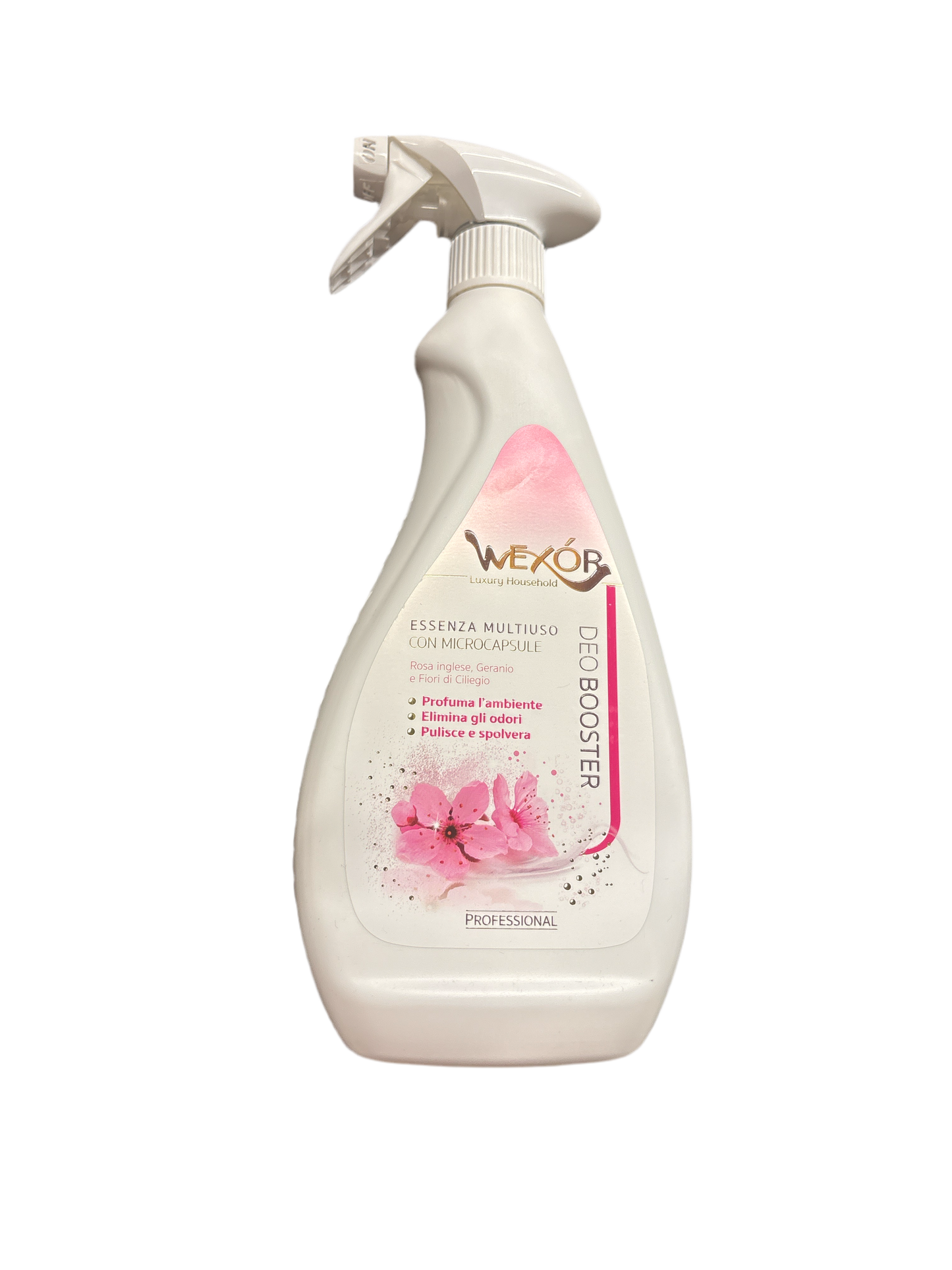 Wexor Spray Multiuso Rosa inglese,Geranio e Fioro di ciliegio