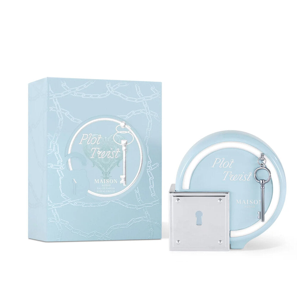 MAISON ASRAR PLOT TWIST EDP 100ML-Kokos, Mleko i Nuty kremowe; Gardenia i Jaśmin; Wanilia, Ambra i Piżmo.