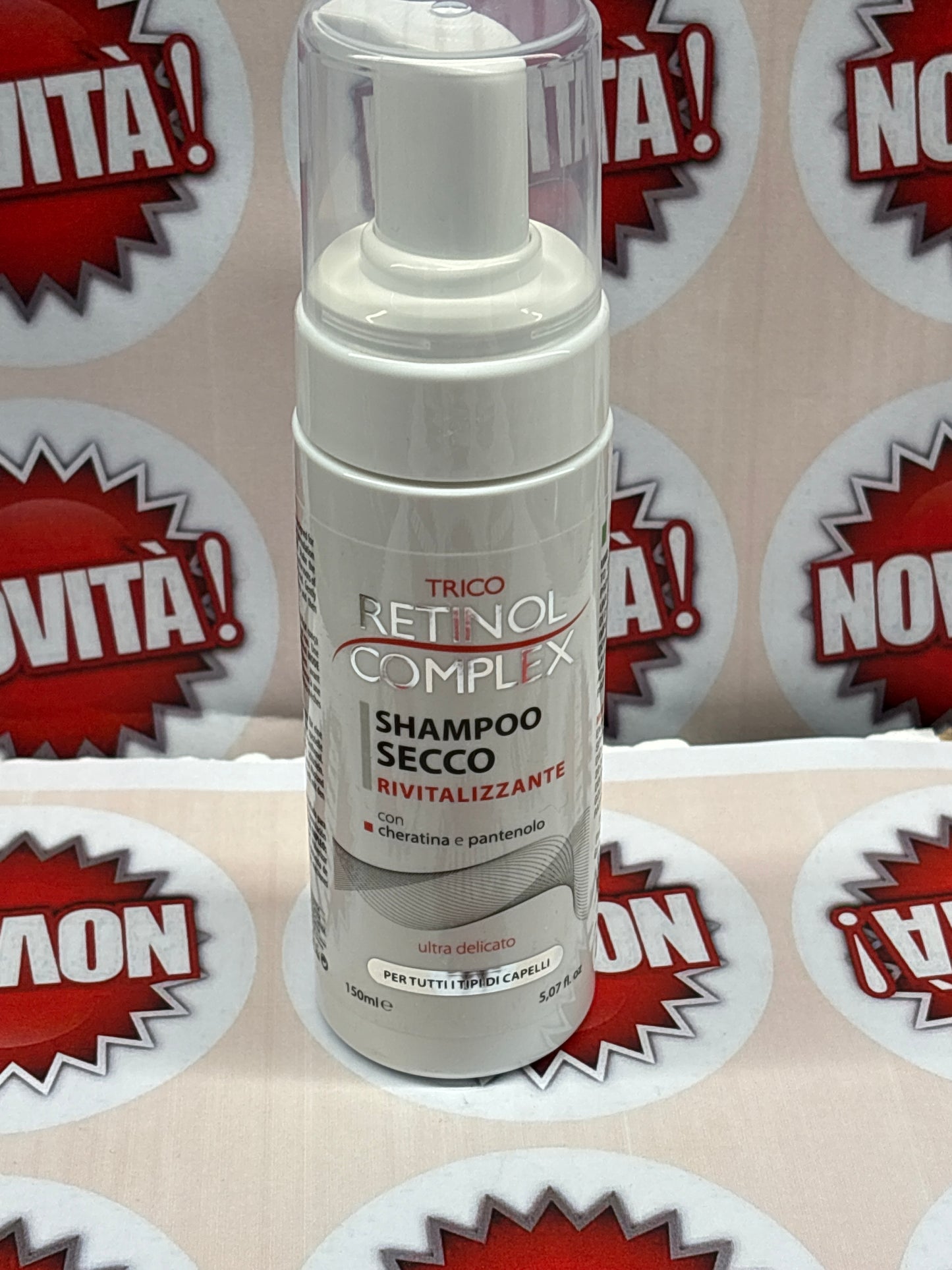 Retinol shampo a secco