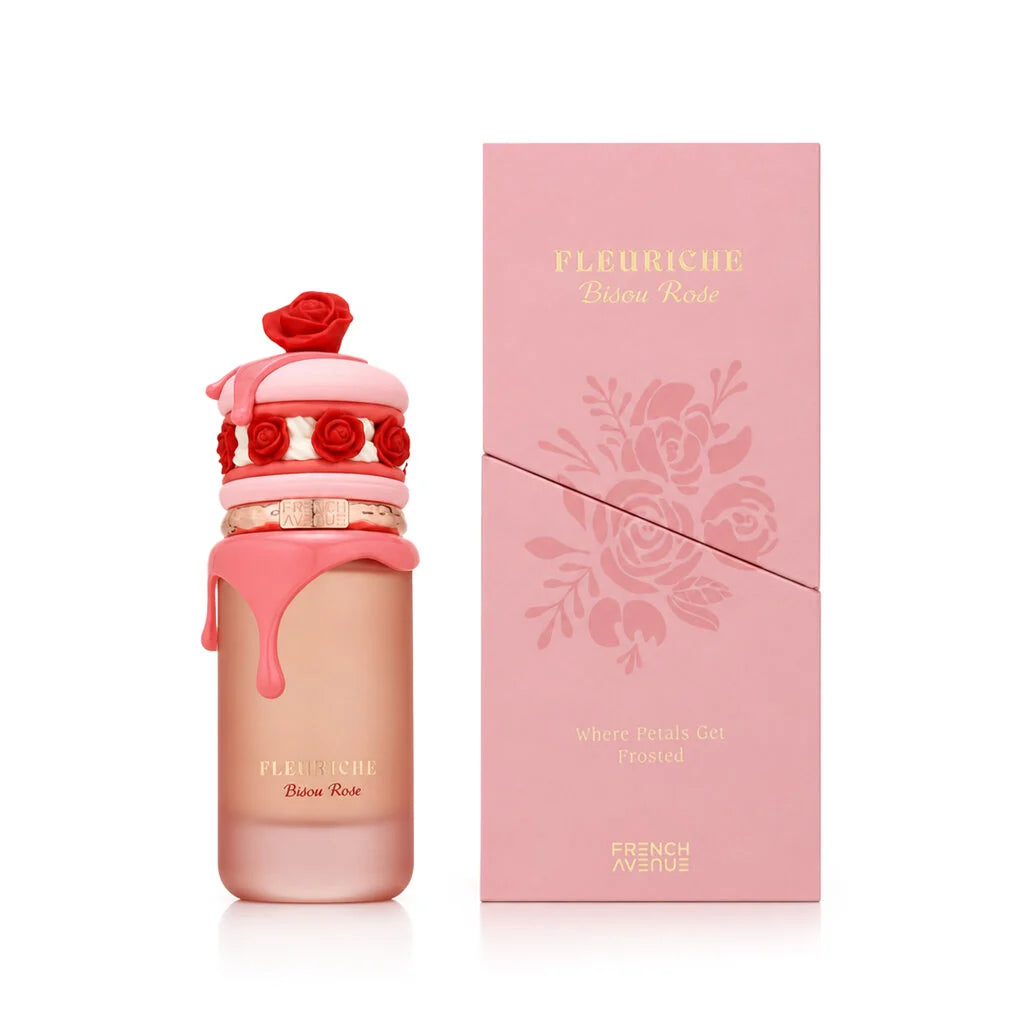 FRENCH AVENUE BISOU ROSE EXTRAIT 100ML-Lampone, Pesca e Mandarino;Rosa, Caramello e Ylang Ylang;Sandalo, Vaniglia e Muschio.