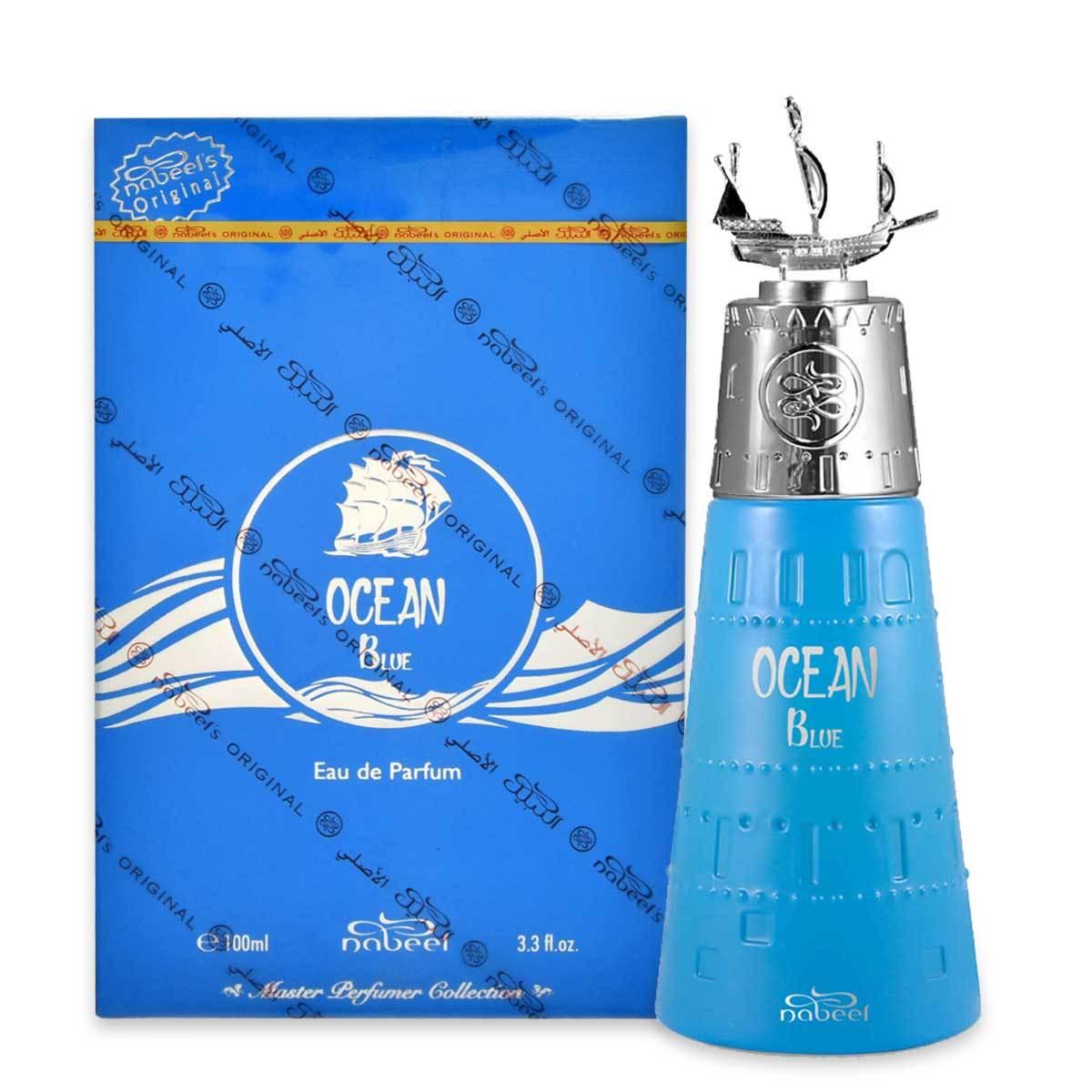 OCEAN BLUE NABEEL EDP 100ML-Grejpfrut, Kardamon i Elemi;Lawenda, Gałka Muszkatołowa i Lukrecja;Wetiver, Patchouli i Ambra