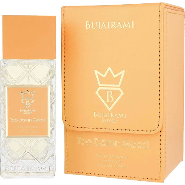 BUJAIRAMI TOO DAMN GOOD EXTRAIT 100ML-bergamotto, ribes nero e limone;muschio, violetta e pralina;ambra nera, vetiver e legno di cedro
