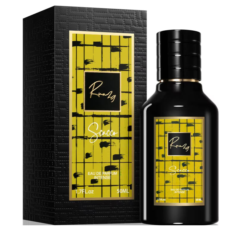 PERFUMY ARABSKIE SCACCO RUA 29 100ML - BLACK AFG - Cannabis i Nuty zielone; Nuty drzewne, Żywica i Tytoń; Kadzidło i Drewno Agarowe (Oud).