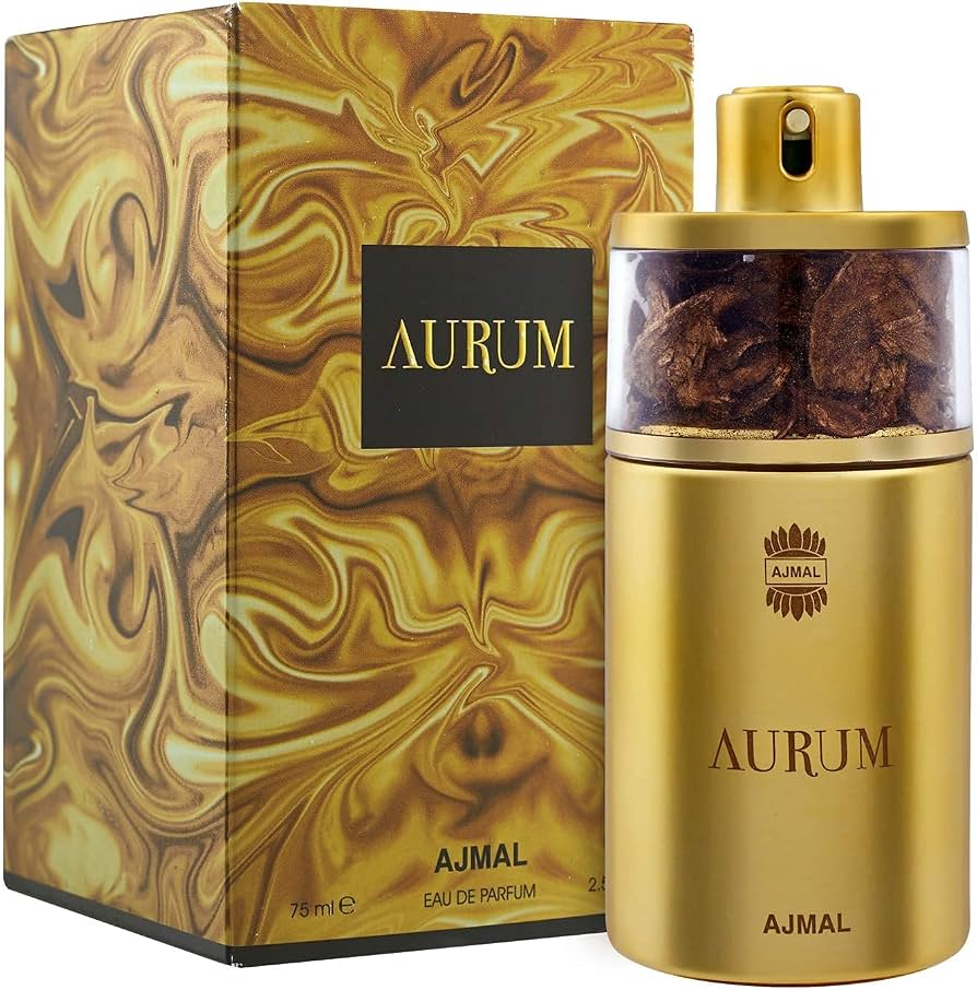 AJMAL AURUM-Lampone e Limone;Note Fruttate, Gardenia, Fiore d'Arancio, Gelsomino e Note Speziate; Note Talcate, Vaniglia, Muschio, Ambra e Note Legnose
