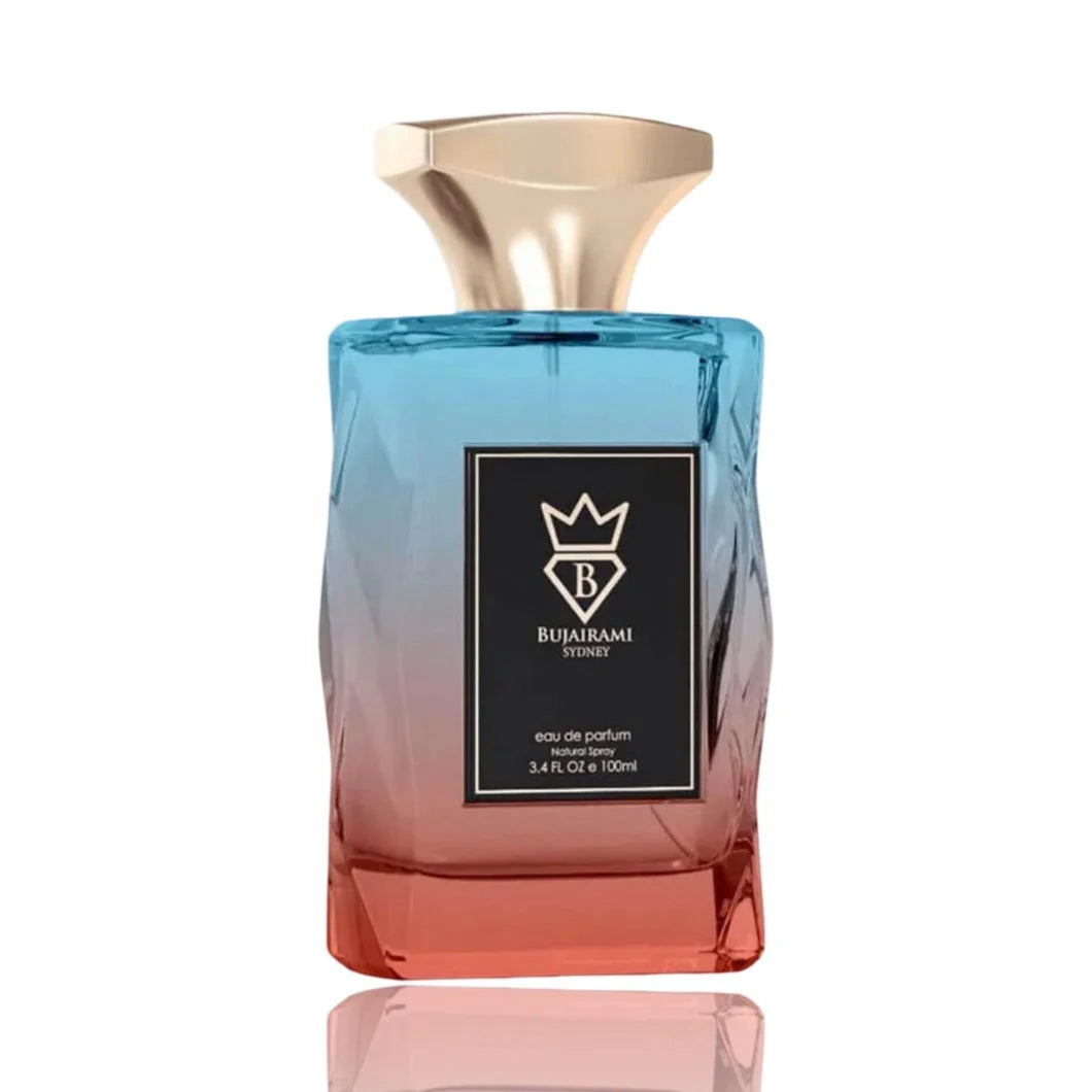 BUJAIRAMI POWERFUL LADY EDP 100ML-gemello di "LIBRE"-Mandarino, Bergamotto e Lavanda;Fiore d'Arancio Tunisino, Gelsomino Sambac, Lavanda e Orchidea;Vaniglia del Madagascar.
