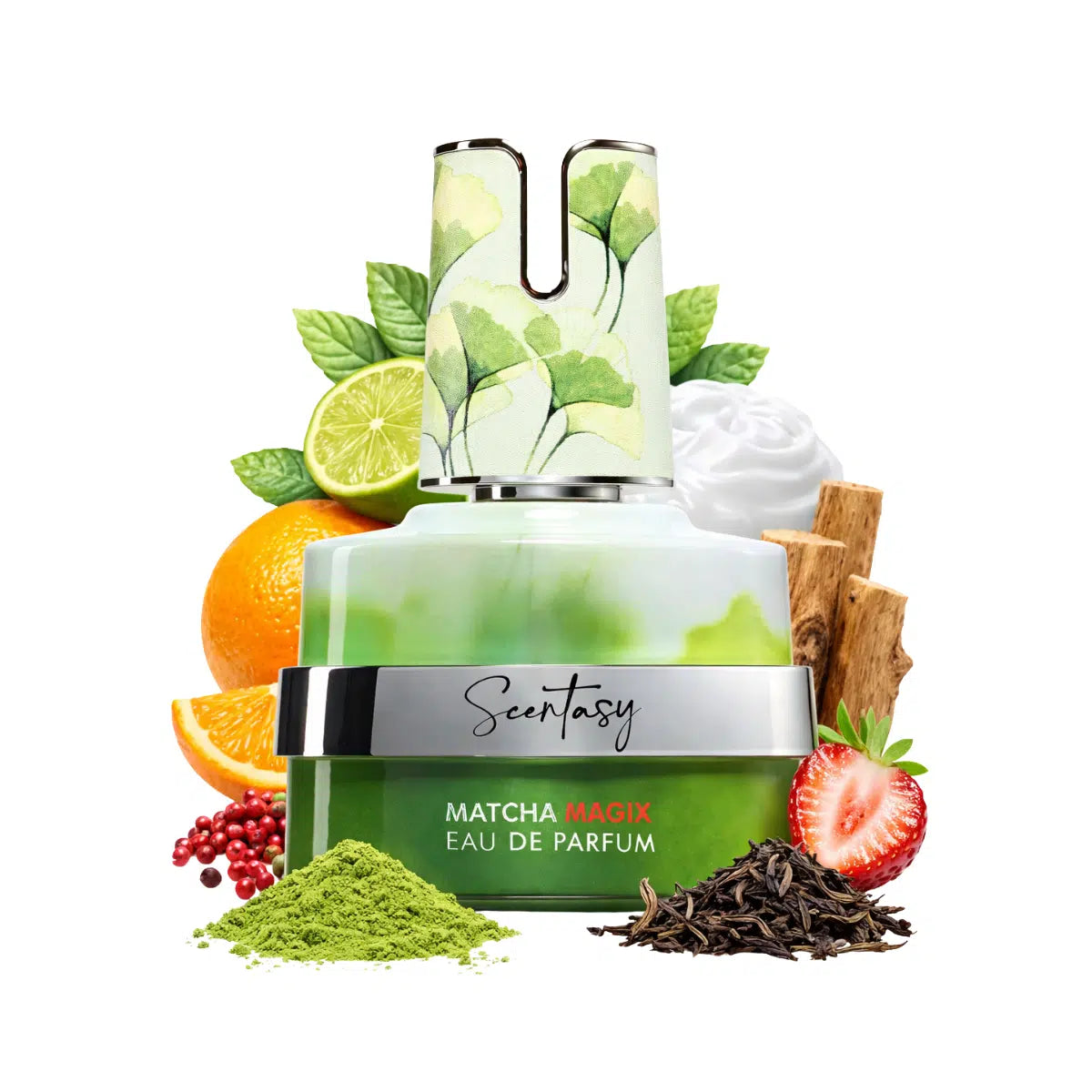 ARMAF SCENTASY MATCHA MAGIX EDP 100ML-Bergamot, Różowy pieprz i Mandaryn włoski;Czarna herbata i Truskawka; Drewno cedrowe i Yerba mate.