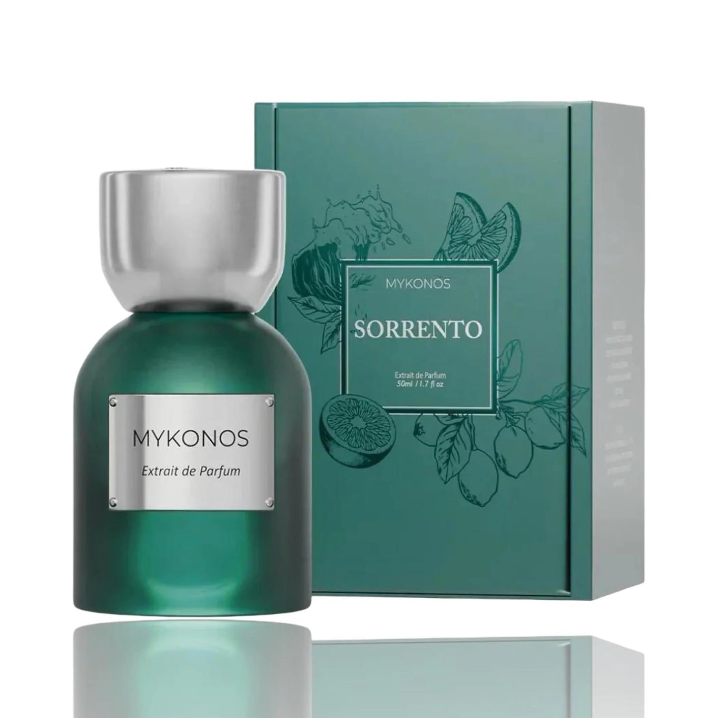 MYKONOS SORRENTO EXTRAIT 50ML-Mandarino, Bergamotto, Zenzero, Pompelmo e Magnolia;Zenzero, Note Acquatiche, Pompelmo, Neroli e Note Talcate;Legno di Cedro, Muschio, Ambra, Pompelmo, Rizoma di Iris e Patchouli.