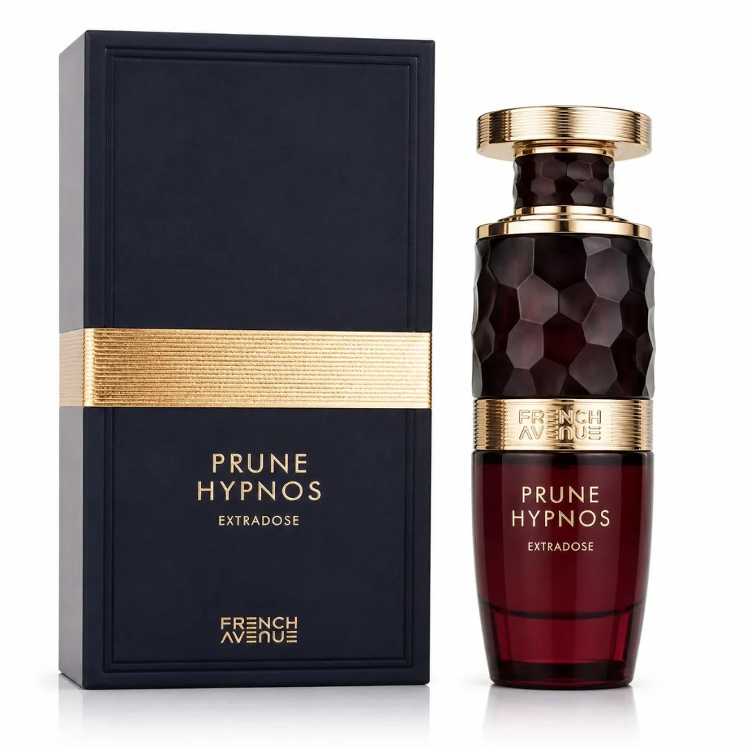 FRENCH AVENUE PRUNE HYPNOS EXRADOSE 100ML-Pompelmo, Cardamomo e Zenzero; Osmanto, Cannella, Magnolia, Zafferano, Gelsomino, Arancia, Prugna e Datteri;Sandalo, Cemento, Vaniglia, Cuoio, Ambra, Iris e Muschio.