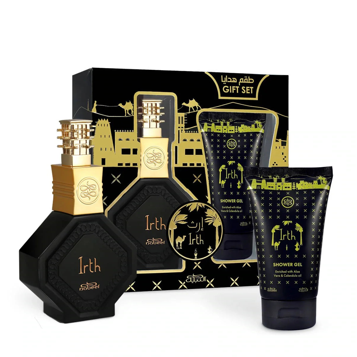 ZESTAW PREZENTOWY NABEEL IRTH 100ML + ŻEL POD PRYSZNIC.