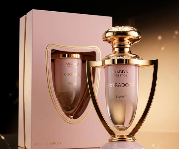ARABIYAT PRESTIGE EXTRADOSE FEMME-BORN IN ROME EXTRADOSE DONNA-Ribes Nero, Rum, Bergamotto e Pera;Gelsomino, Fiore d'Arancio, Violetta, Iris e Rosa;Vaniglia, Cocco, Ambra e Muschio.