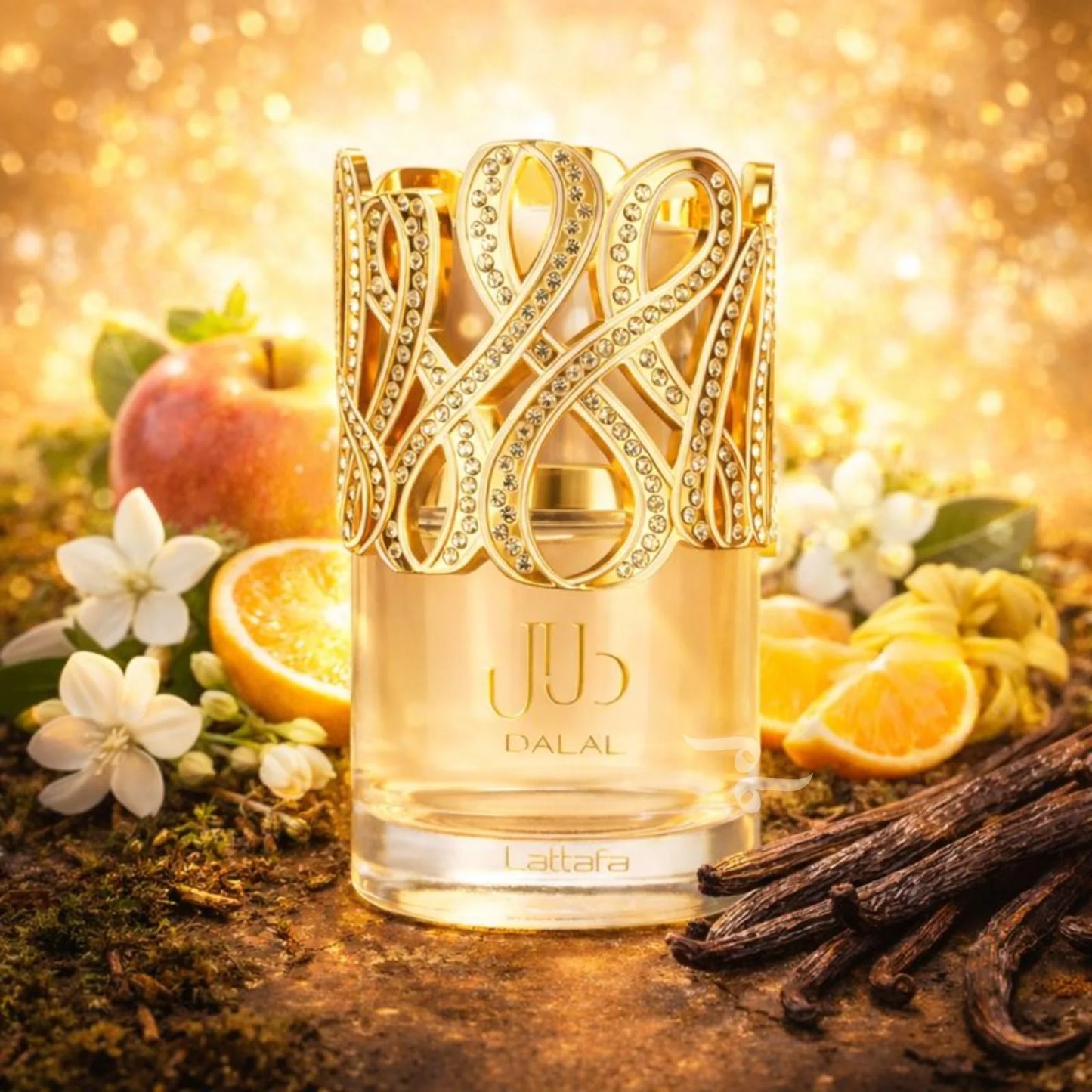 ARABSKI PERFUM DALAL LATTAFA Jabłko i Mandarynka; Jaśmin, Pomarańcza i Ylang Ylang; Piżmo, Wanilia i Piżmo Dębu.