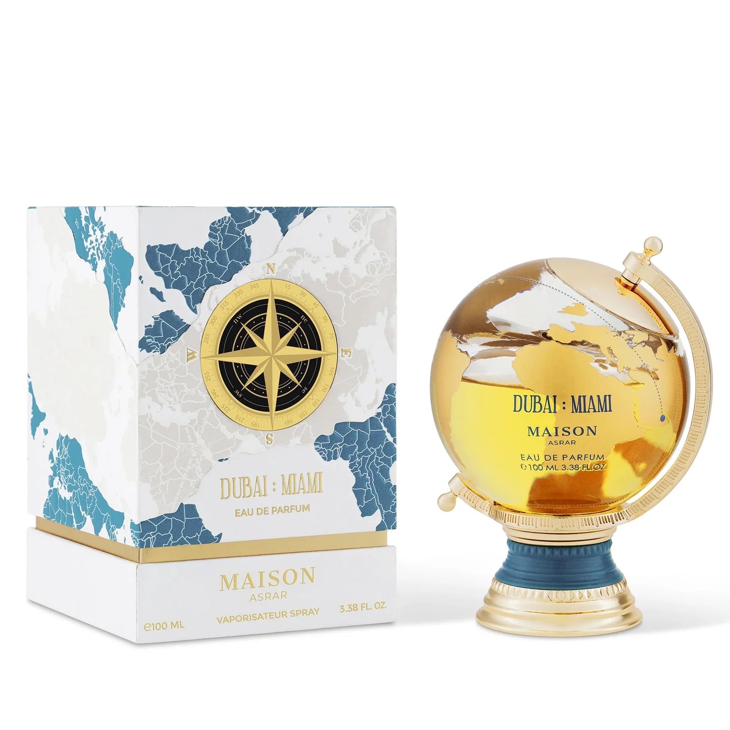 MAISON ASRAR DUBAI MIAMI EDP 100ML-Bergamotka, Cytryna, Gruszka i Śliwka; Konwalia, Karmel i Róża; Białe piżmo i Wanilia.