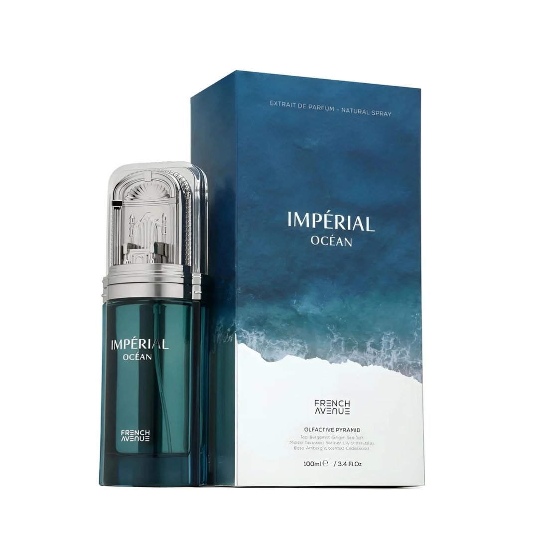 IMPERIAL OCEAN FRENCH AVENUE 100ML-bergamotto, zenzero e sale marino,mughetto, alghe marine e vetiver,ambra grigia e legno di cedro.