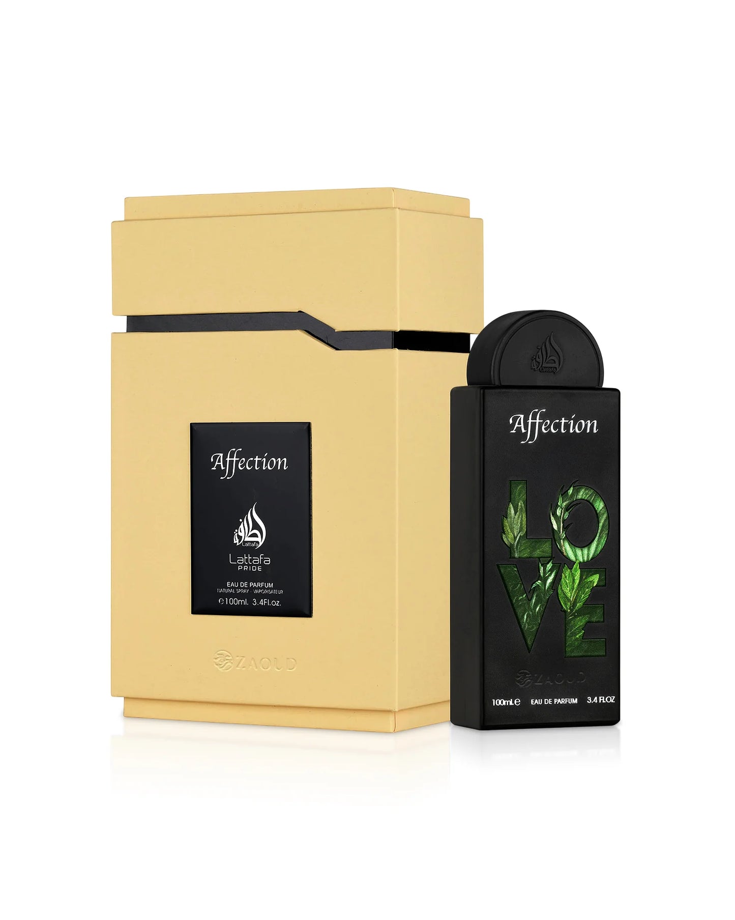 LATTAFA PRIDE AFFECTION EDP 100ML - Pistacja, Orzech laskowy i Czarna porzeczka; Lattone, Jaśmin, Konwalia i Malina; Lattone, Wanilia i Fava Tonka.