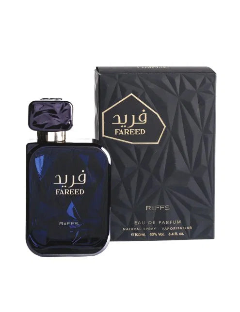 RIIFFS FAREED EDP 100ML-Kardamon i Pieprz; Bergamotka, Lawenda i Geranium; Cedr, Wetiver i Fava Tonka.