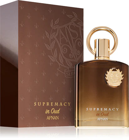 AFNAN SUPREMACY IN OUD EXTRAIT 100ML-gemello di oud for greatness-Zafferano, Noce Moscata e Lavanda;Legno di Agar (Oud) e Dolciumi; Patchouli e Muschio.