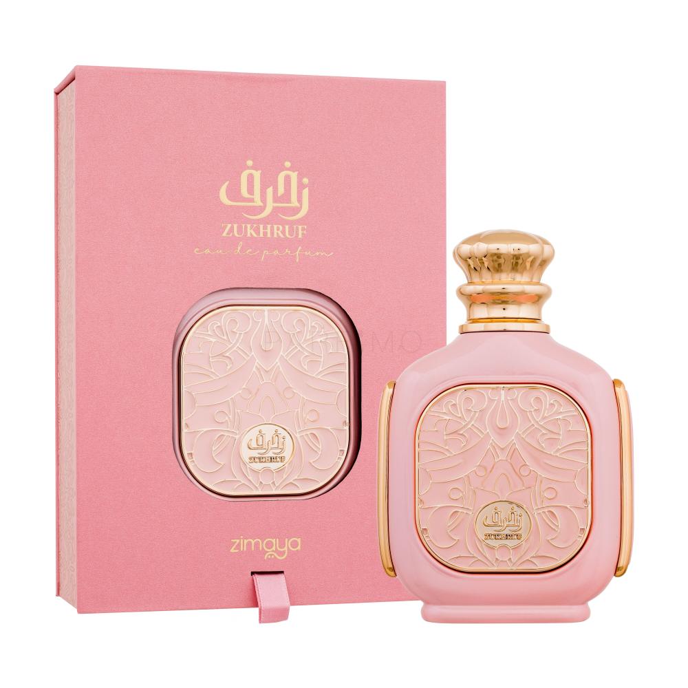 ZUKHRUF ZIMAYA PINK DLA KOBIET EDP 100ML - Wanilia, Heliotrop i Orchidea; Mleko Migdałowe, Pianka Marshmallow i Piżmo; Wanilia, Drewno Sandałowe i Bursztyn.