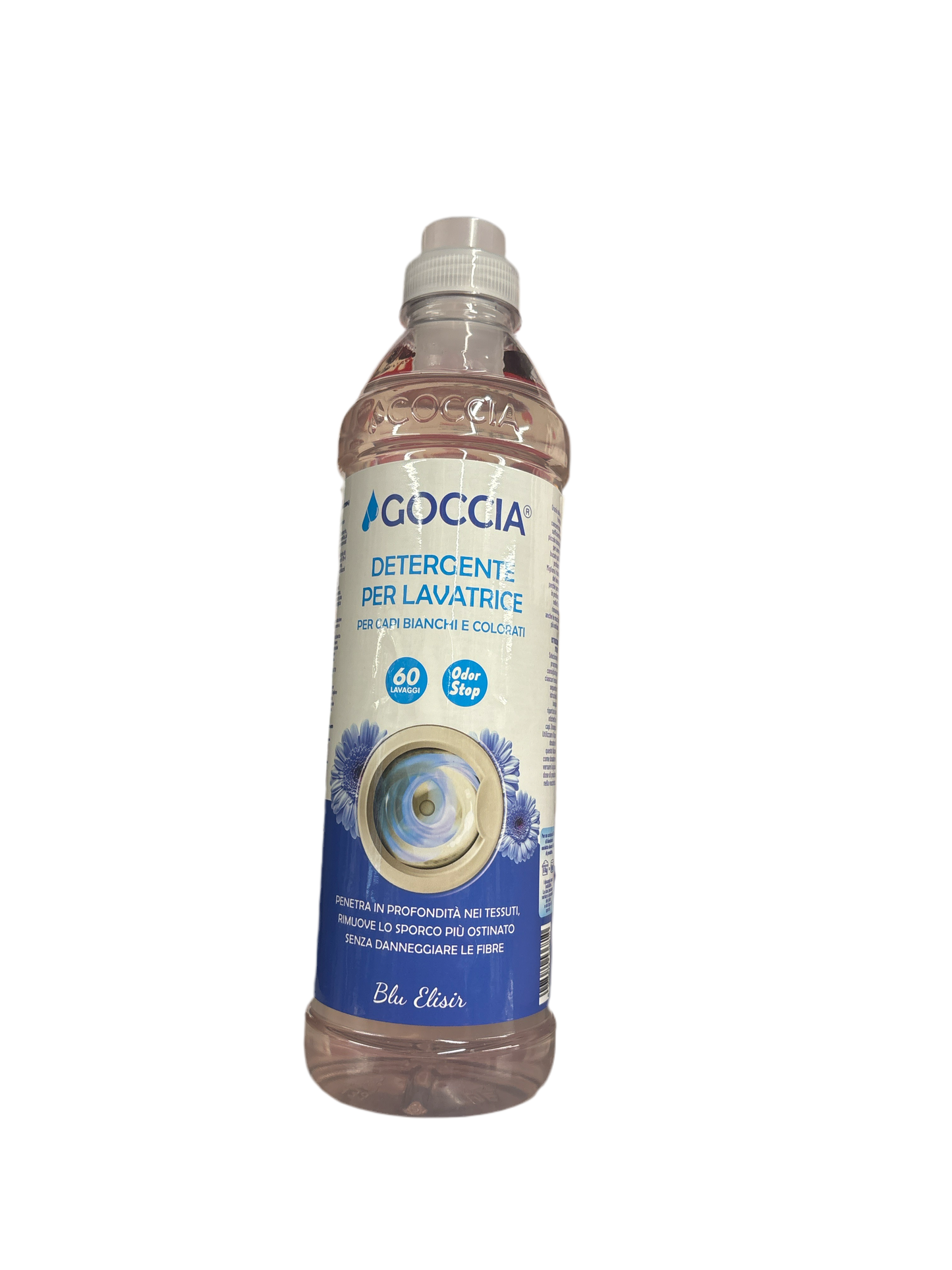 Goccia Detergente Lavatrice Blu Elisir