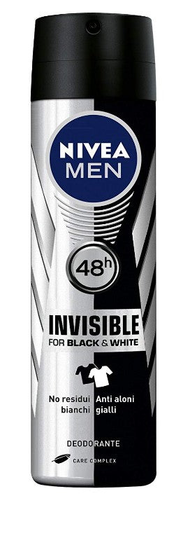 NIVEA DEO SPRAY MEN BLACK WHITE ML.150