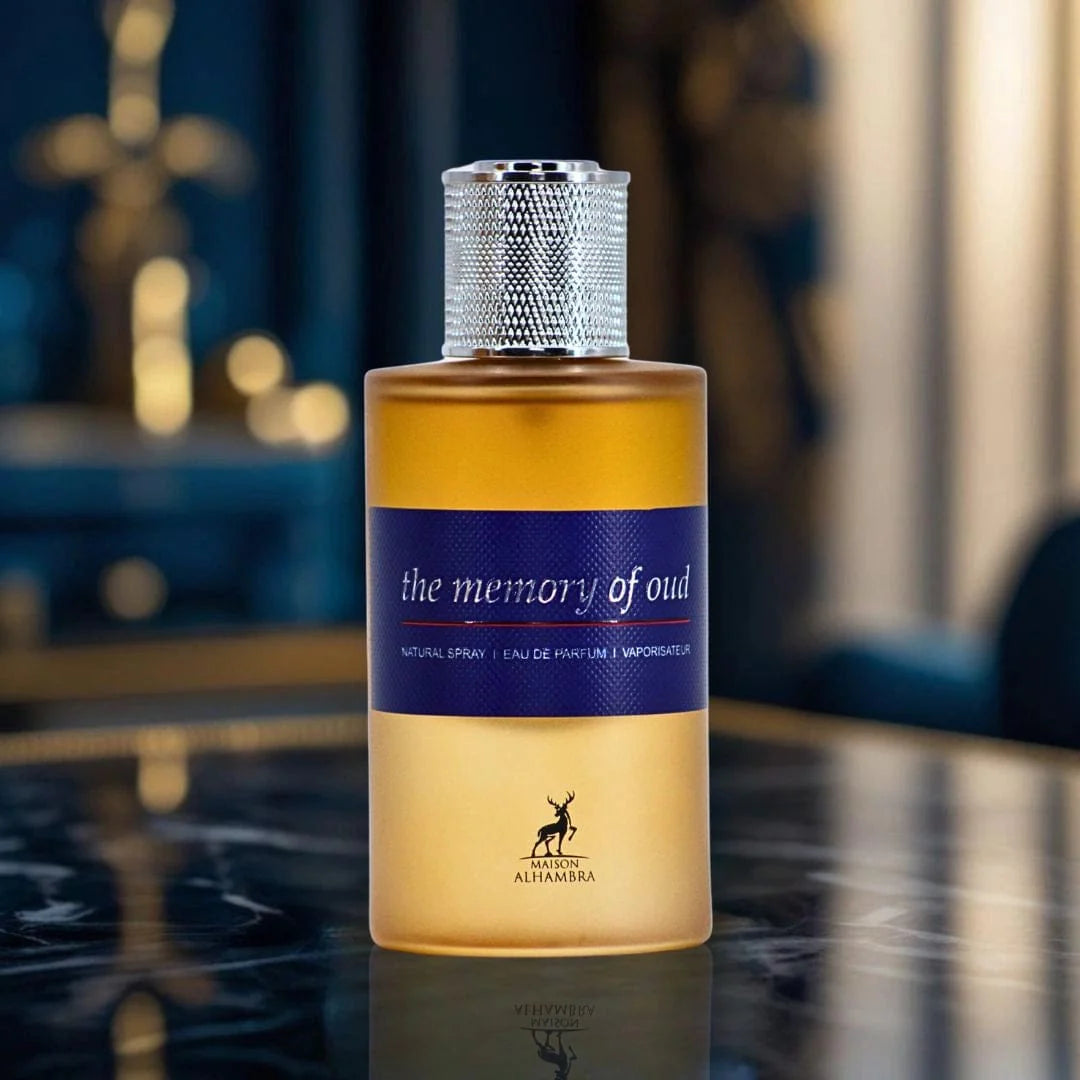 THE MEMORY OF OUD MAISON ALHAMBRA- Frutto della Passione, Note Fruttate, Rosa Turca, Zafferano,Oud, Foglia di Patchouli Indonesiano, Benzoino,Cuoio, Akigalawood, Ambra, Labdano, Vaniglia
