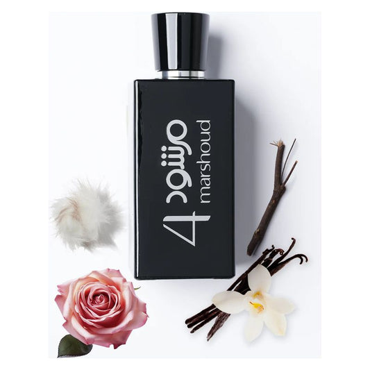 4 BLACK MARSHOUD 100ML-Rosa, Vaniglia e Muschio Bianco.