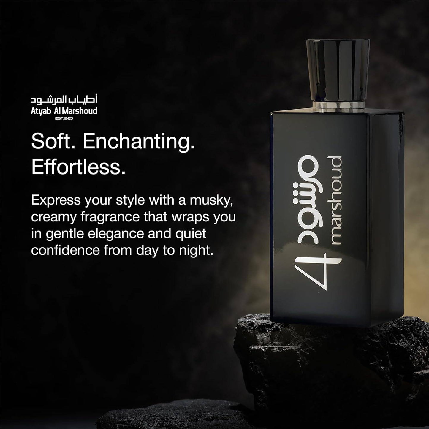 4 BLACK MARSHOUD 100ML-Rosa, Vaniglia e Muschio Bianco.