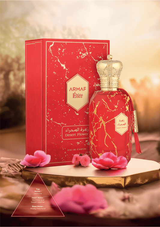 ARMAF DESERT ROSE EDP 100ML-Frutto della Passione, Rosa Turca e Zafferano; Patchouli; Cuoio, Ambra, Labdano e Vaniglia.