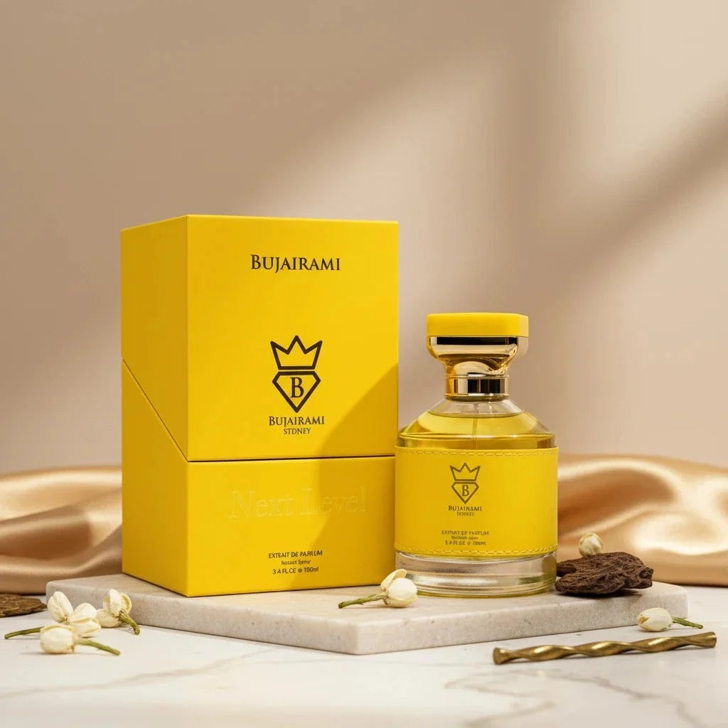 BUJAIRAMI NEXT LEVEL EXTRAIT 100ml-Note di testa:  Pompelmo, zenzero e bergamotto,Note acquatiche, rosmarino, salvia e geranio,Ambroxan, Ambra e Labdano