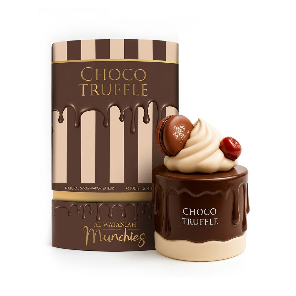 Munchies Choco Truffle Al Wataniah EDP 100ML- Cioccolato, Cocco, Caffè e Miele;Lattone, Vaniglia e Rosa;Dolciumi e Fava Tonka.