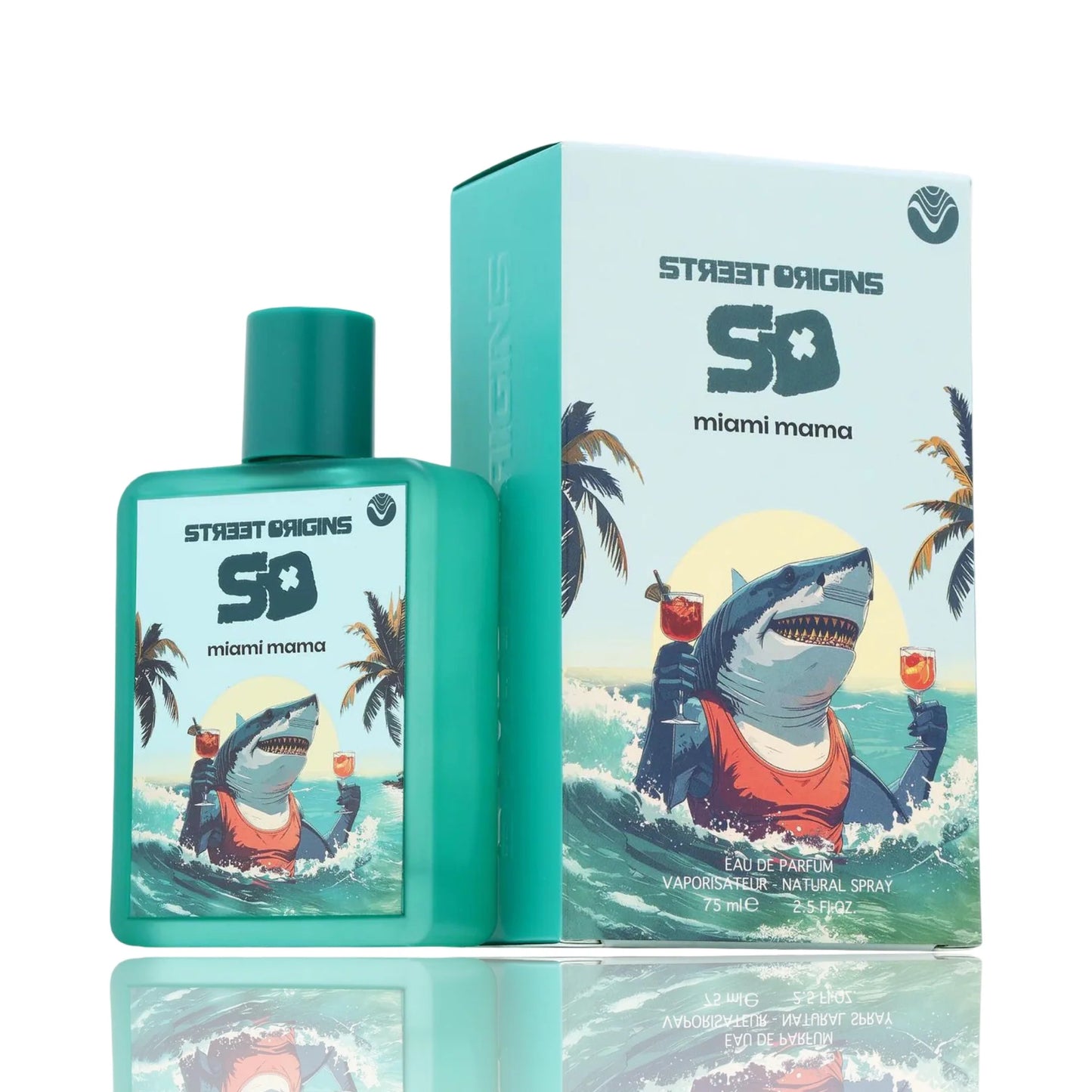 MIAMI MAMA STREET ORIGINS EDP 75ML- Ylang Ylang, Mimosa i Brzoskwinia; Wanilia, Róża i Konwalia;Benzoin, Sandalowiec, Bursztyn i Musk.