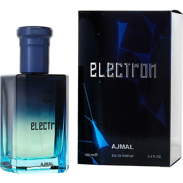 AJMAL ELECTRON 100ML-limone, pompelmo, mela ,Legno di cedro, legno di cashmere, menta ,Ramoscello di prugna, fava tonka, ambra, muschio, vaniglia