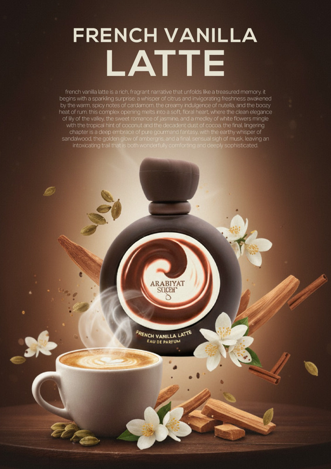 PERFUM FRENCH VANILLA LATTE ARABIYAT SUGAR