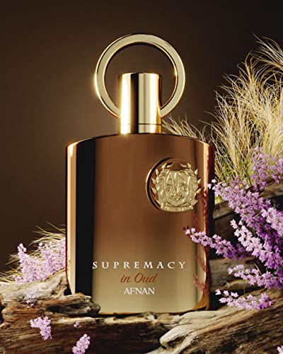 AFNAN SUPREMACY IN OUD EXTRAIT 100ML-gemello di oud for greatness-Zafferano, Noce Moscata e Lavanda;Legno di Agar (Oud) e Dolciumi; Patchouli e Muschio.