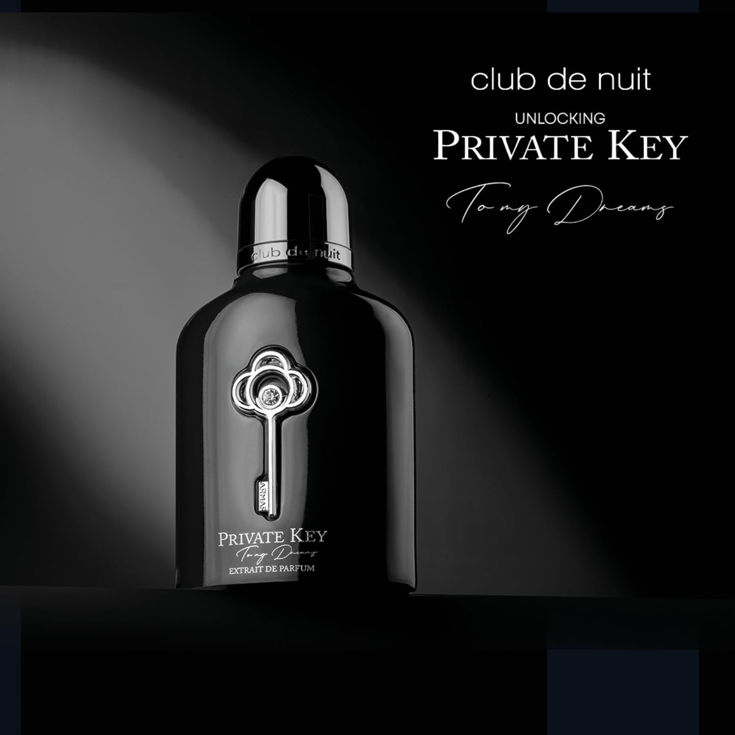 PRIVATE KEY TO MY DREAMS ARMAF EXTRAIT 100ML-Pepe Rosa, Cardamomo, Foglia di Ananas e Pepe Nero; Lavanda, Fiore d'Arancio, Mela e Geranio Bourbon;Cuoio, Assoluta di Vaniglia, Legno di Cedro, Patchouli e Vetiver.