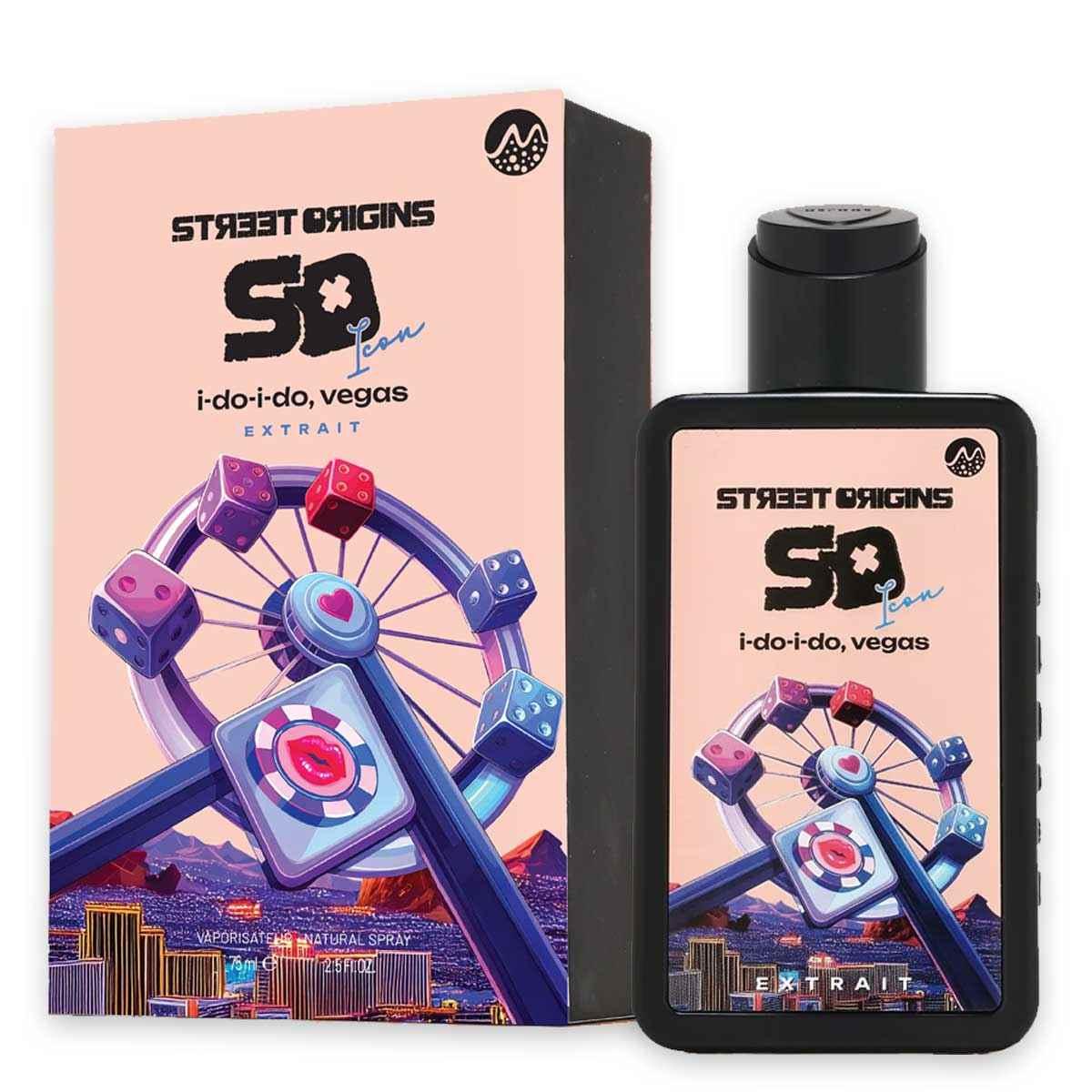 I DO I DO VEGAS STREET ORIGINS EXTRAIT 75ML-fumo, agrumi, pesca, miele e prugna; cacao, frutta secca e fava tonka;note legnose e vaniglia.
