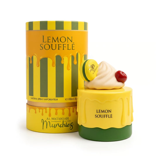 Munchies Lemon Souffle Al Wataniah EDP 100ML-Note Fruttate e Limone; Lampone e Fresia;Vaniglia e Muschio.