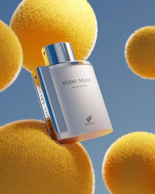 AFNAN PURE MUSK EDP 100ML-Muschio, Muschio Bianco e Note Floreali; la nota di cuore è Muschio; la nota di base è Muschio Naturale.