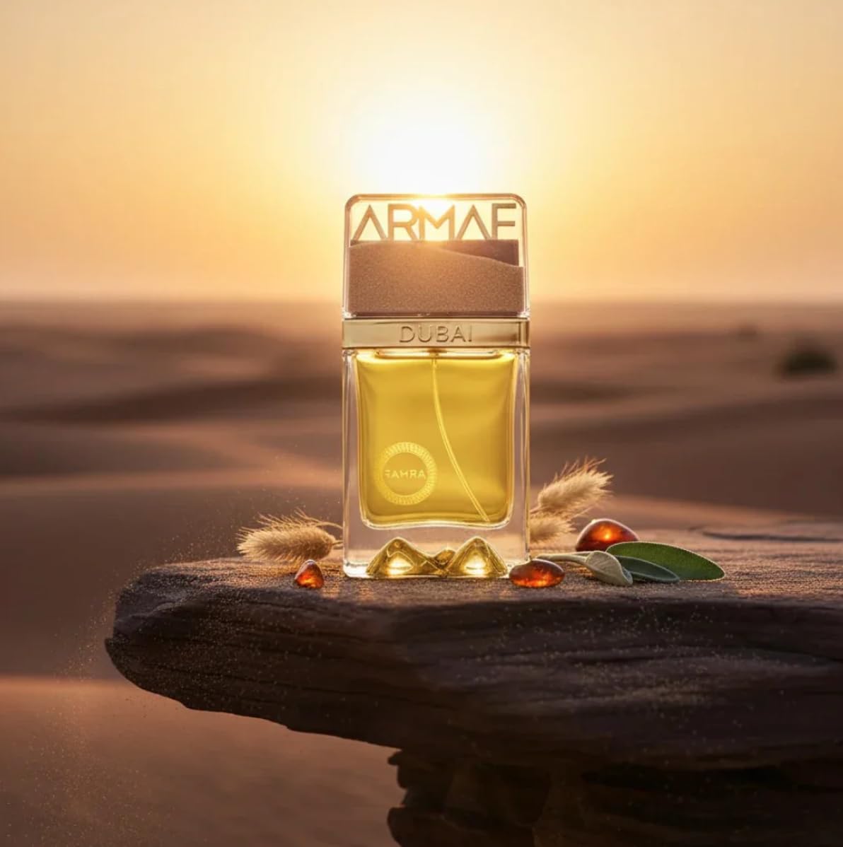 DUNESCAPE DUBAI ARMAF EXTRAIT 100ML- czerwona pomarańcza, bergamotka, mandaryn, cytryna, imbir, szałwia i jałowiec; nuty ozonowe, cashmeran, geranium, jabłko i róża; piżmo, ambra i sandał.