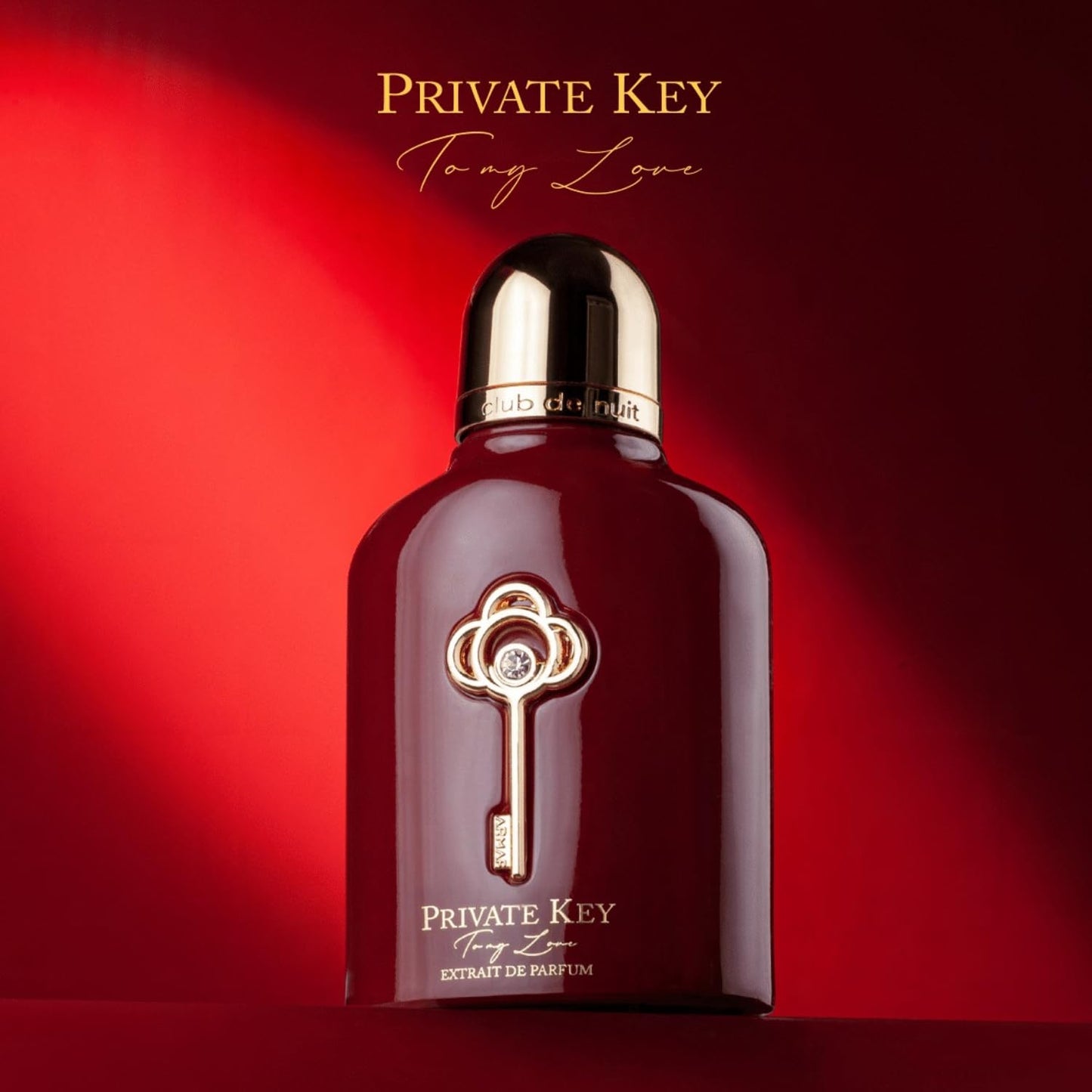 PRIVATE KEY TO MY LOVE ARMAF EXTRAIT 100ML-Brzoskwinia, Gruszka, Owoc Pasji i Czarna Porzeczka; Konwalia, Białe Drewno i Amberwood; Piżmo, Sandalowiec, Paczuli i Wanilia.