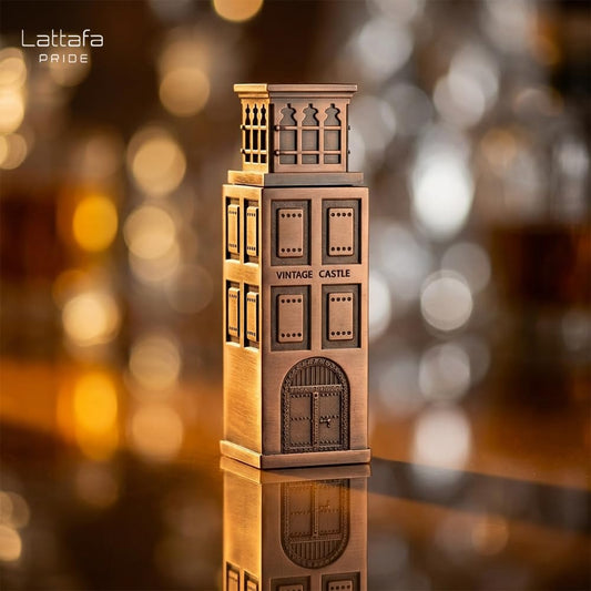 VINTAGE CASTLE LATTAFA NICHE EDP 100ML-Patchouli Verde e Iris; Patchouli e Mimosa;Patchouli, Zibetto e Marshmallow.