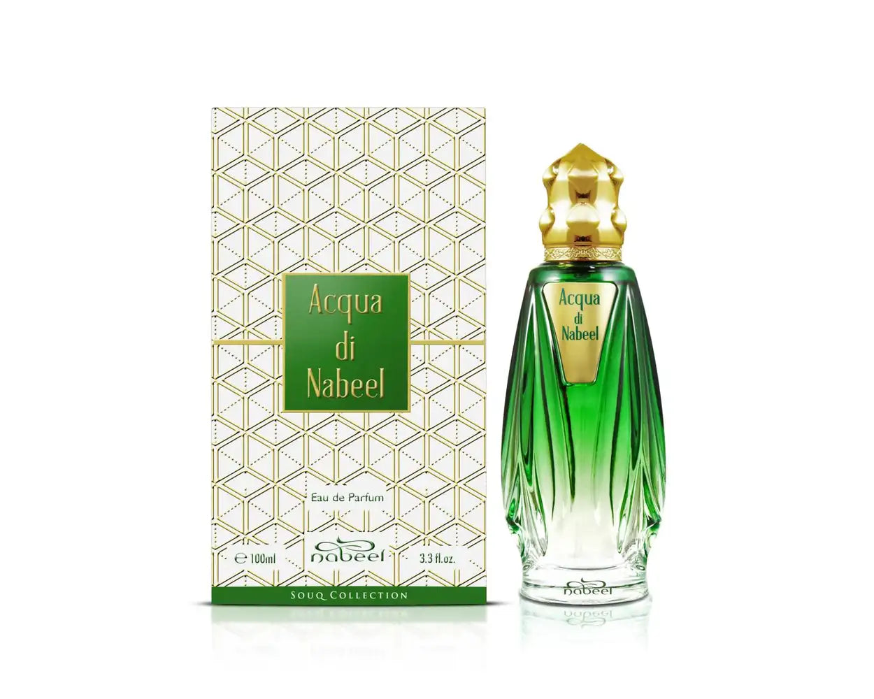 PROFUMO ARABO ACQUA DI NABEEL EDP 100ML-Anice Stellato, Limone, Pesca, Ananas, Ribes Nero, Note Marine, Cannella, Bergamotto, Incenso, Cardamomo, Prugna e Pompelmo;Neroli, Cocco, Gelsomino, Rosa, Mughetto, Iris e Eliotropio;Muschio