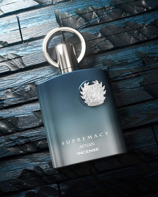 AFNAN SUPREMACY INCENSE EDP 100ML-INTERLUDE AMOUAGE-Origano, Spezie, Note Erbacee e Bergamotto; Opoponax, Ambra e Labdano;Fumo, Legno di Agar (Oud), Cuoio e Patchouli.