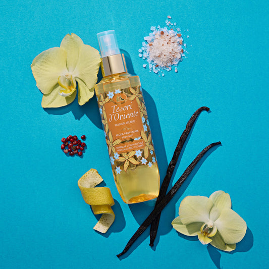 TESORI D'ORIENTE ACQUA PROFUMATA 200ML VANIGLIA e FIORI DI SALE