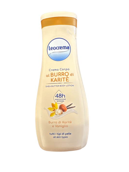 Leocrema crema corpo Burro di karitè e Vaniglia