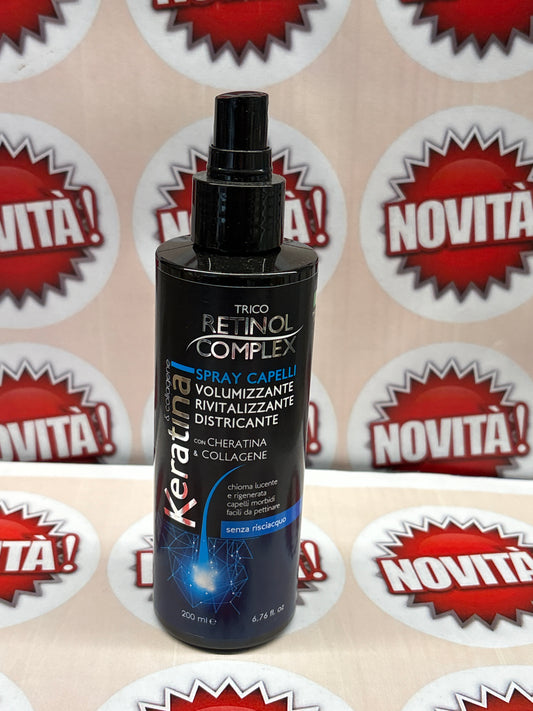 Retinol spray cheratina e collagene