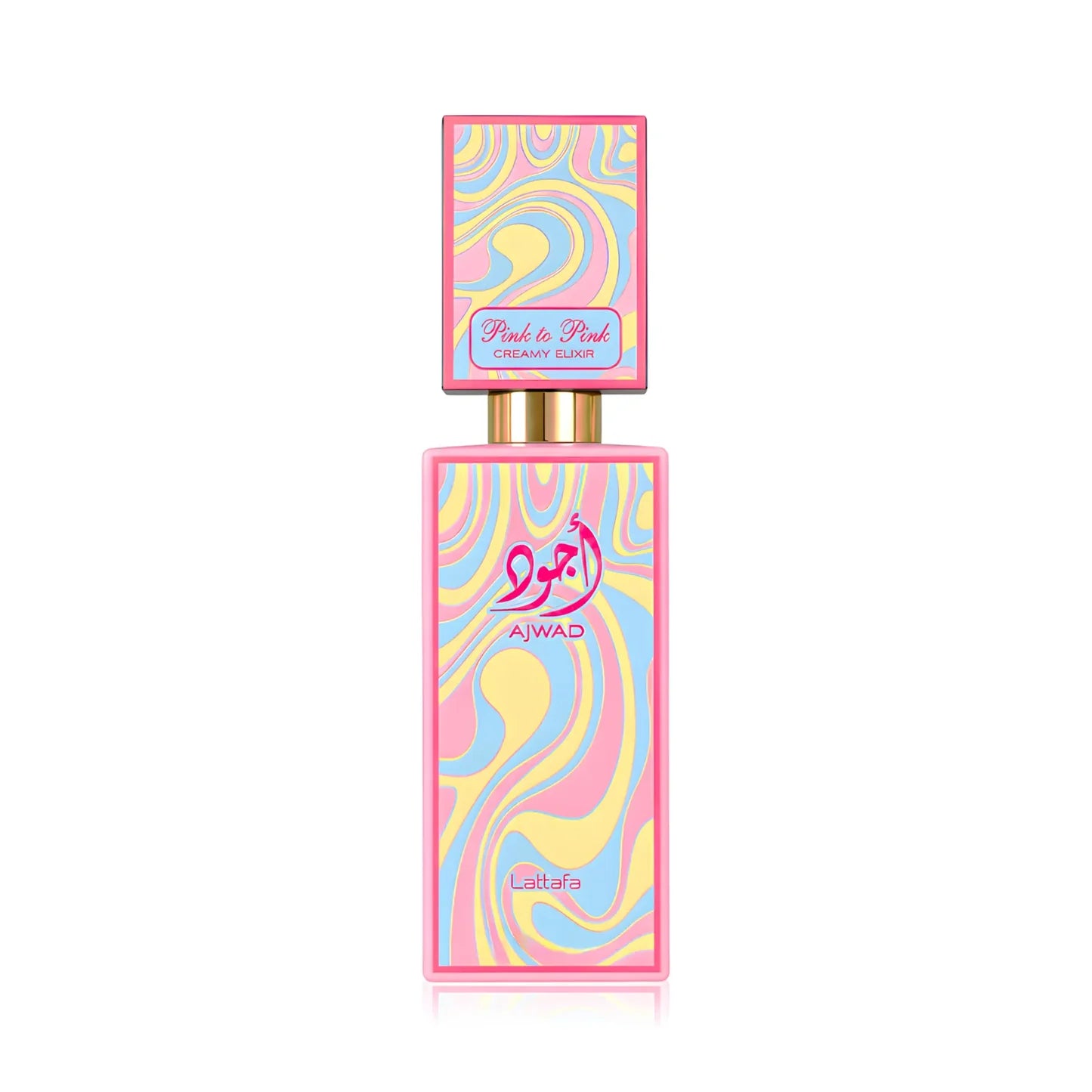 LATTAFA AJWAD PINK CREAMY ELIXIR-Ribes Nero, Lampone e Pera; Cioccolato Bianco;Baccello di Vaniglia, Amberwood e Muschio.