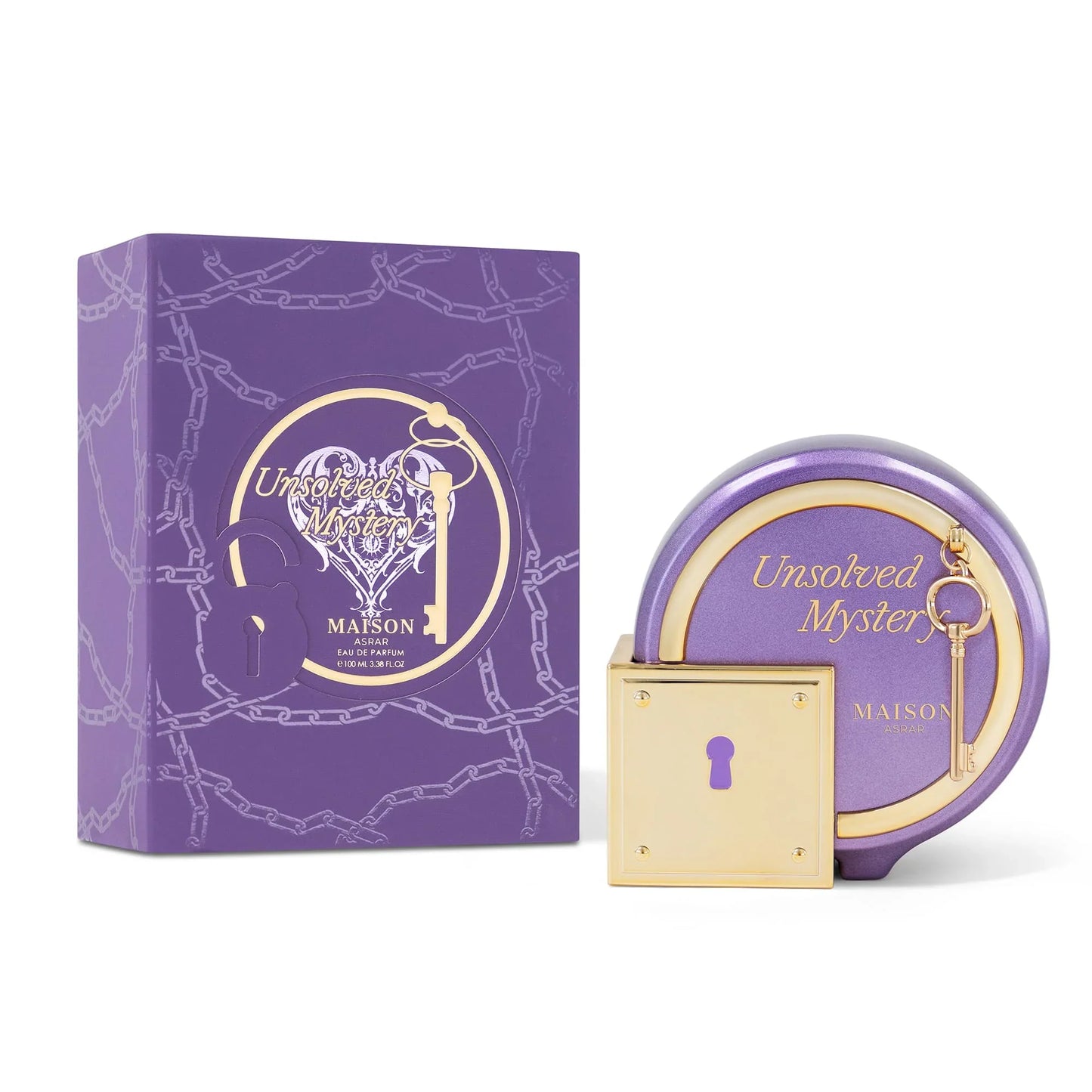 MAISON ASRAR UNSOLVED MYSTERY EDP 100ML-Bergamotto, Arancia e Pera; Fresia, Violetta e Zenzero; Legno di Cedro, Vaniglia e Muschio.