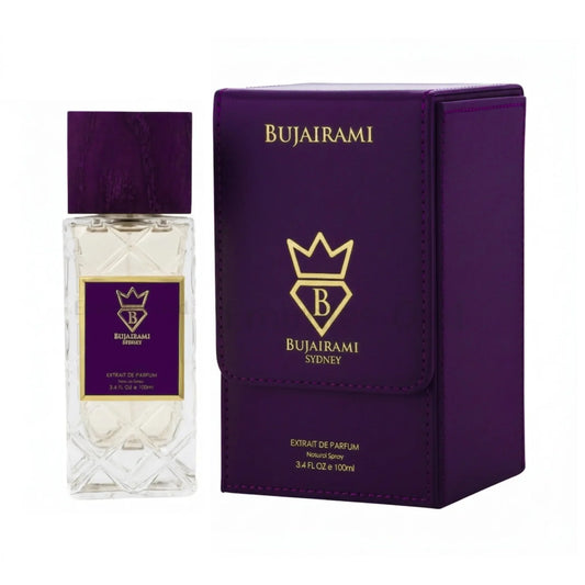 BUJAIRAMI EXECUTOR EXTRAIT 100ml- Pera succosa e bergamotto croccante,Fiore d'arancio e gelsomino sambac,Legno d'ambra, Ambrofix, Sandalo, Muschio e Vaniglia
