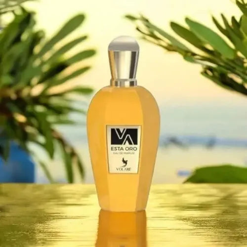VOLARE ESTA ORO 100ML-Gemello di Erba Gold-Limone di Sicilia, Arancia, Zenzero,Bergamotto di Calabria; Chiodi di Garofano, Melone, Cardamomo, Cannella, Pera e Mela Verde