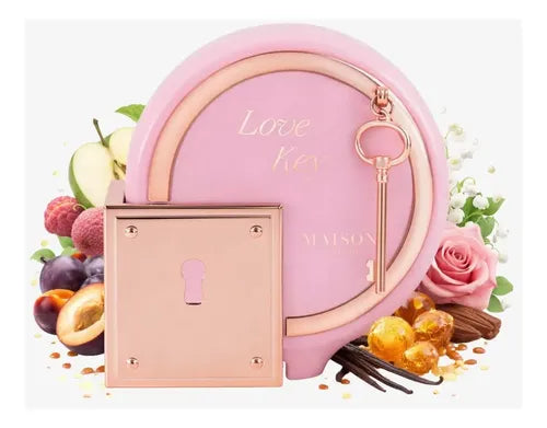 MAISON ASRAR LOVE KEY EDP 100ML- Litchi, Mela e Rosa; Mughetto, Legno di Cedro, Caramello e Prugna;Ambra Grigia, Vaniglia e Muschio.